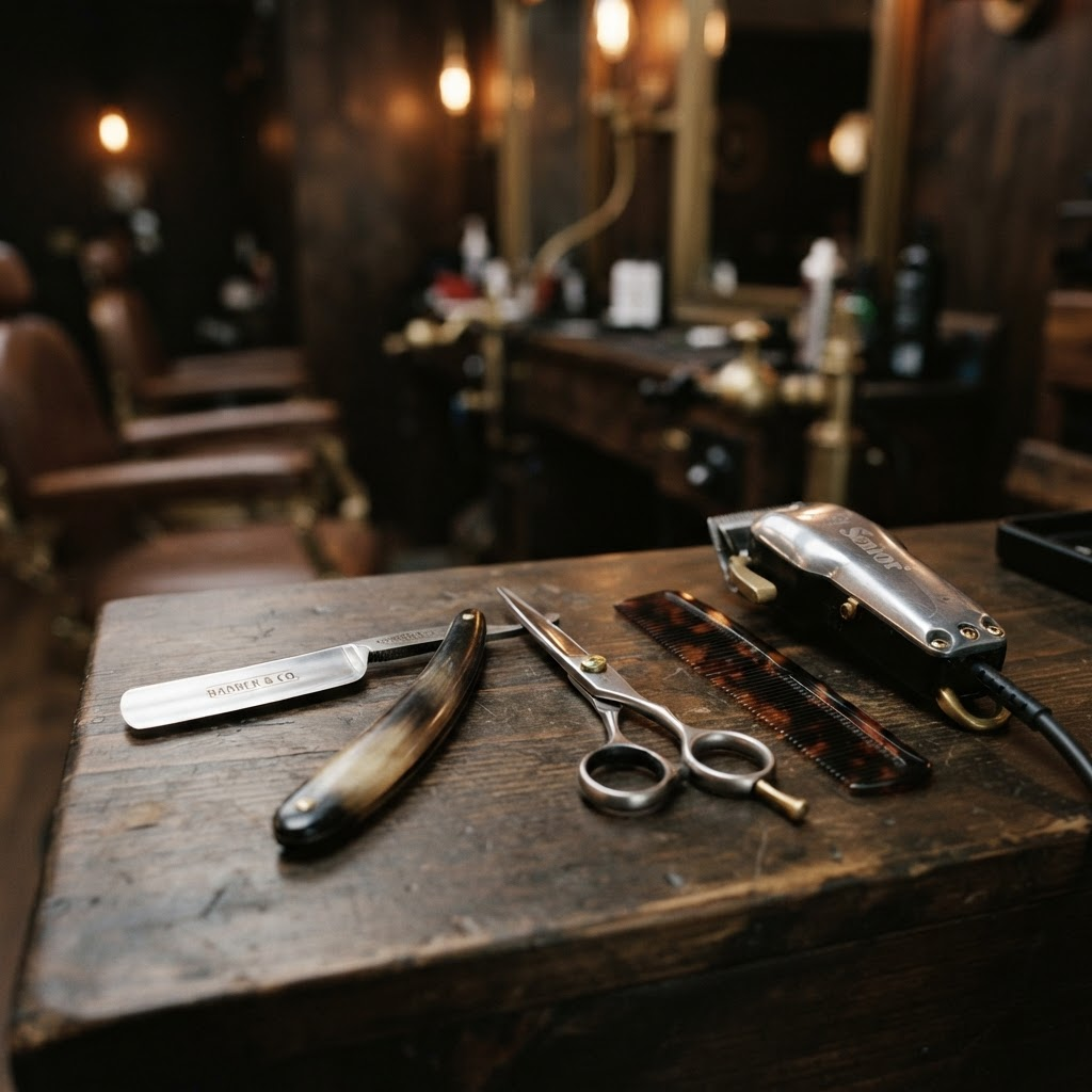 Professionelle Barber-Ausstattung